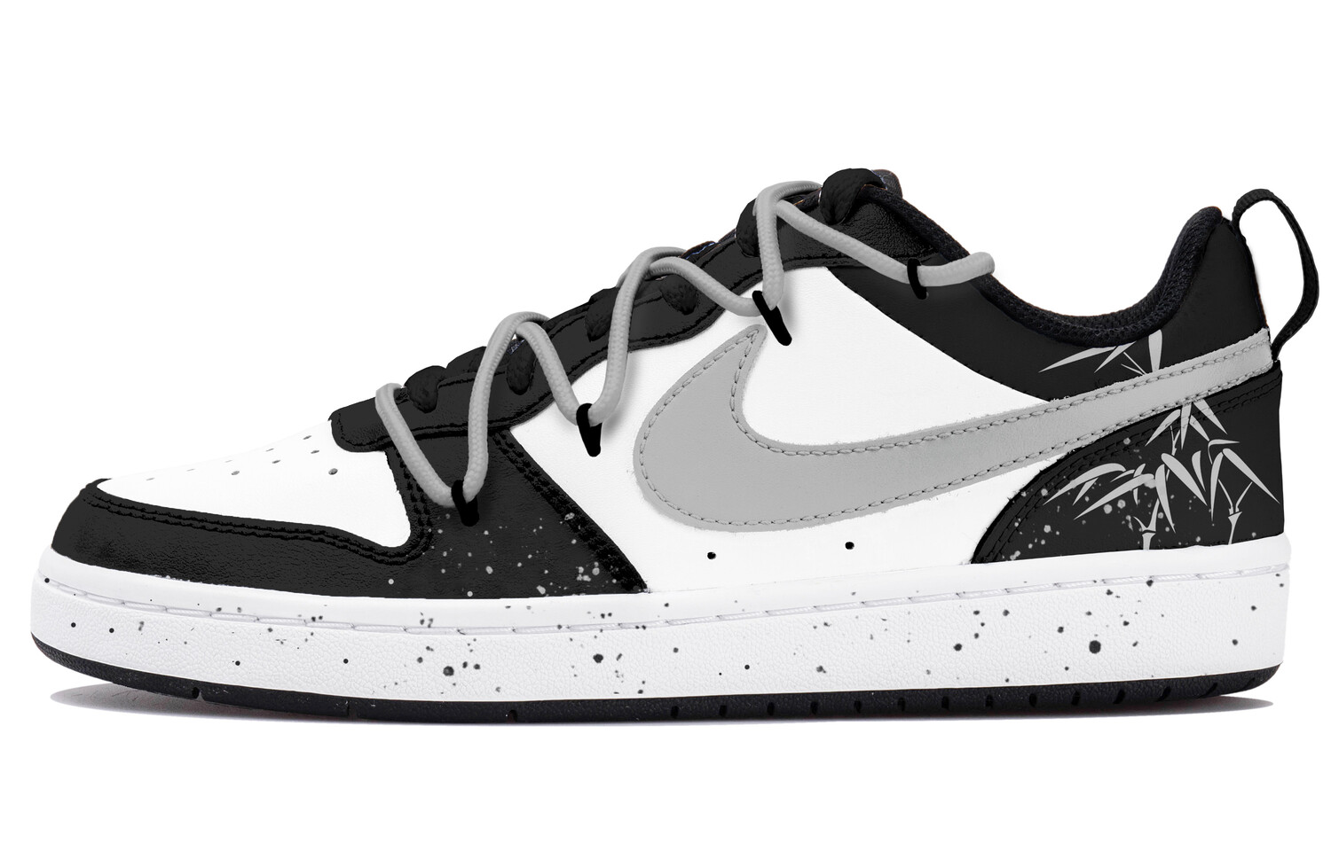

Кроссовки Nike Court Borough 2 Skateboarding Shoes Women's Low-top Black/white/gray, черный/белый/серый