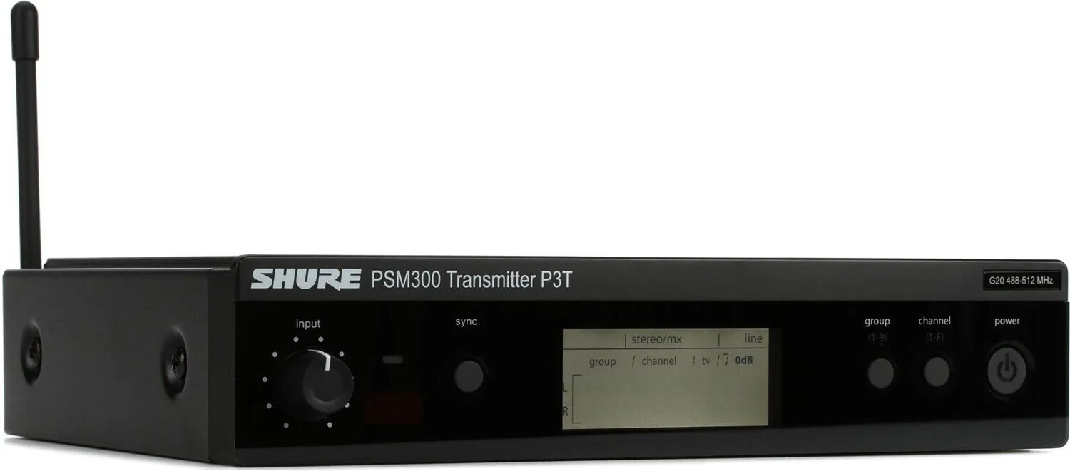 

Беспроводной мониторный передатчик Shure P3T — диапазон G20
