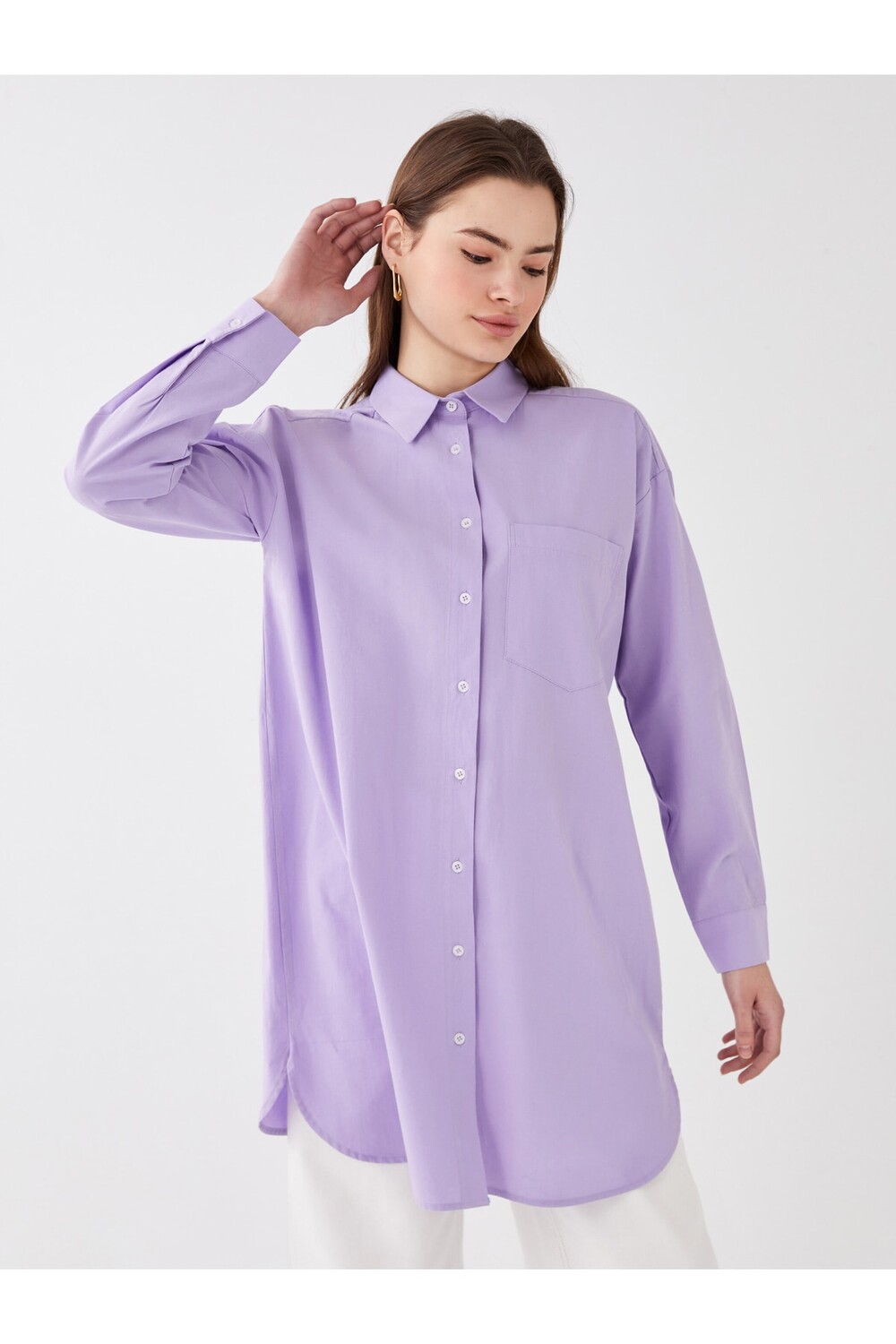 

Туника - Фиолетовый - Oversize LC Waikiki, фиолетовый