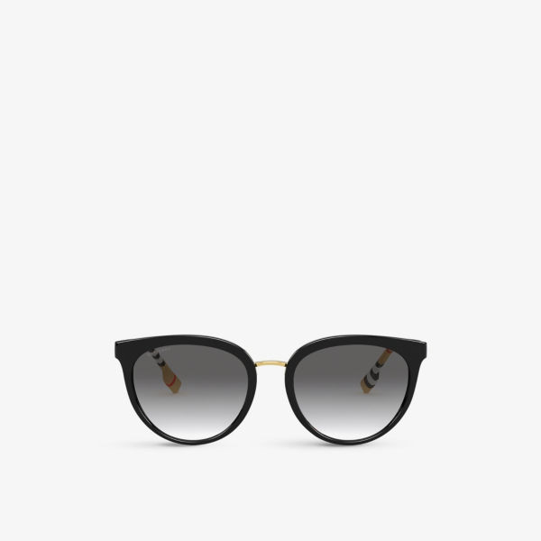 Солнцезащитные очки be4316 в ацетатной оправе фантос Burberry, черный