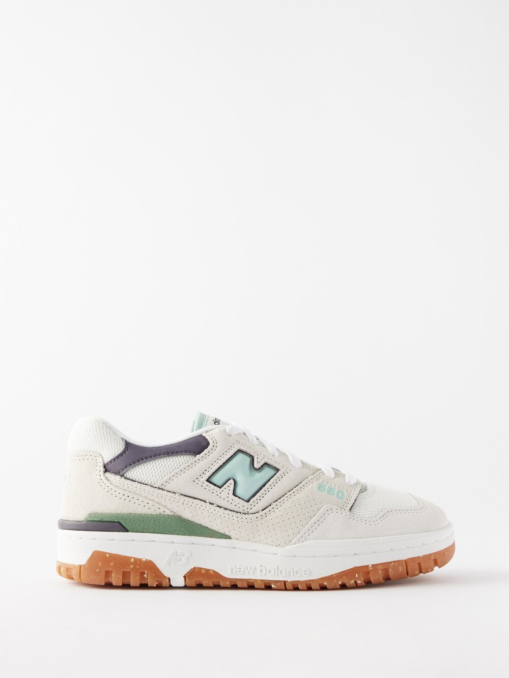 

Кроссовки 550 из замши и сетки New Balance, бежевый