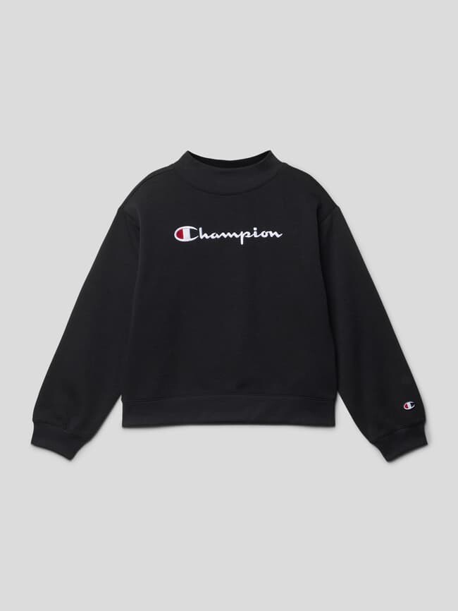 

Толстовка с принтом этикетки CHAMPION, черный