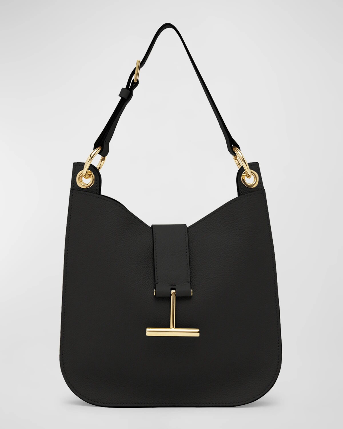 

Маленькая сумка через плечо Tara Hobo из зерненой кожи TOM FORD, цвет Black