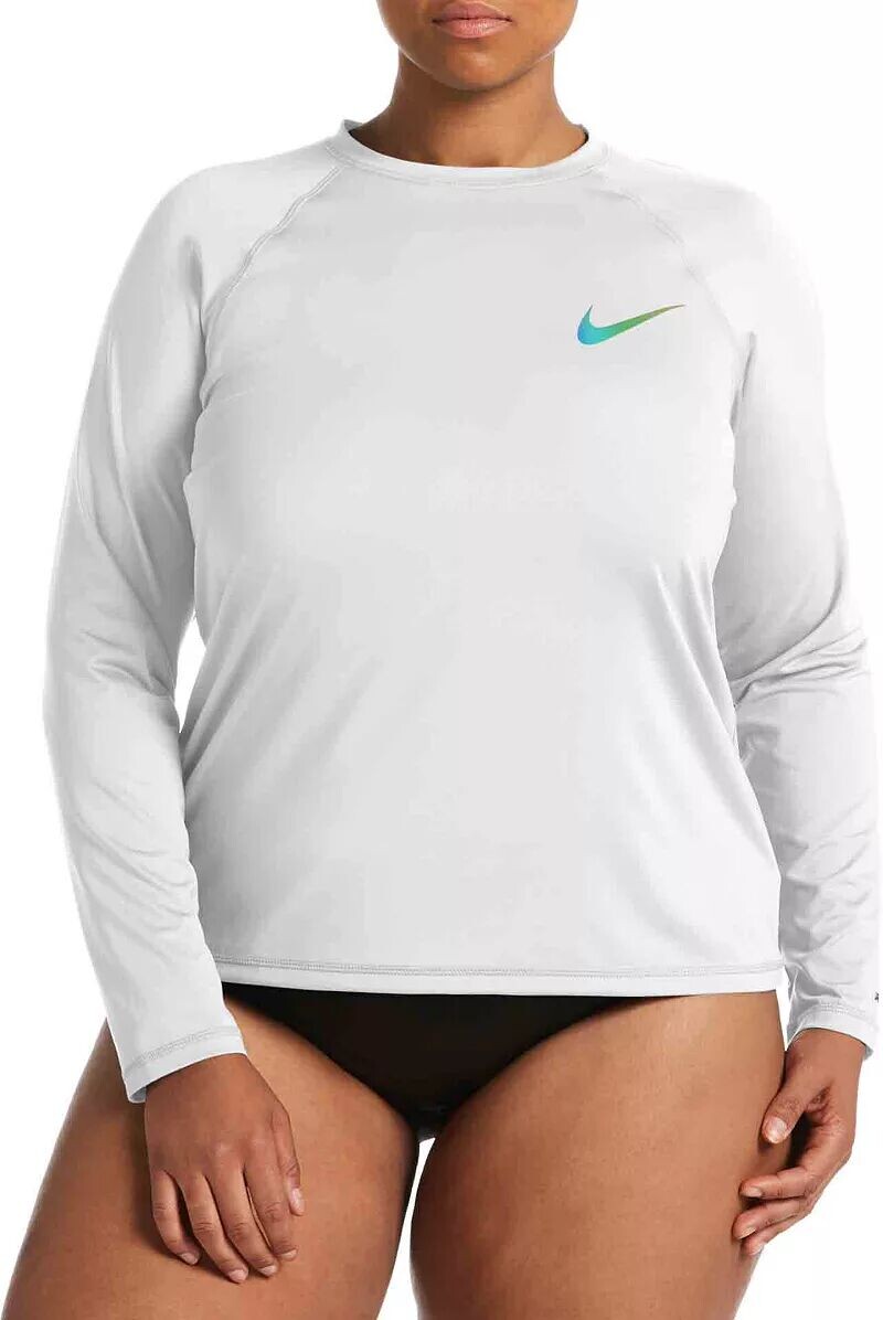

Женские рашгарды Nike Hydroguard с длинными рукавами, белый