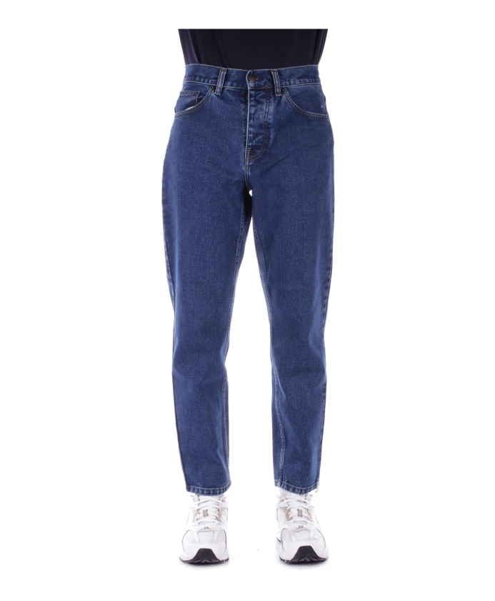 

Джинсы с логотипом, пуговицей и молнией. Carhartt Wip, синий