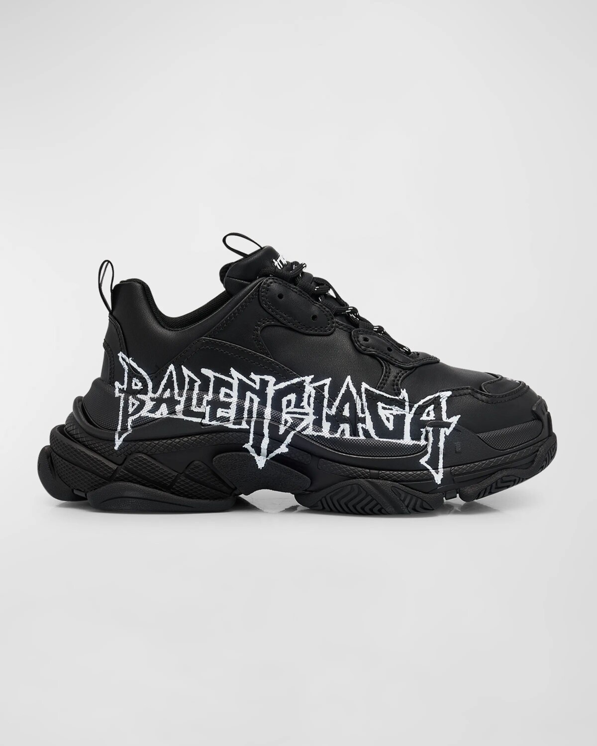 

Кроссовки Triple S из металла своими руками Balenciaga, цвет Black/White
