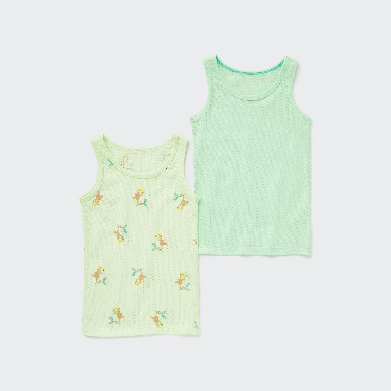 

Майка UNIQLO Joy of Print из хлопка с принтом набор из 2 шт, зеленый