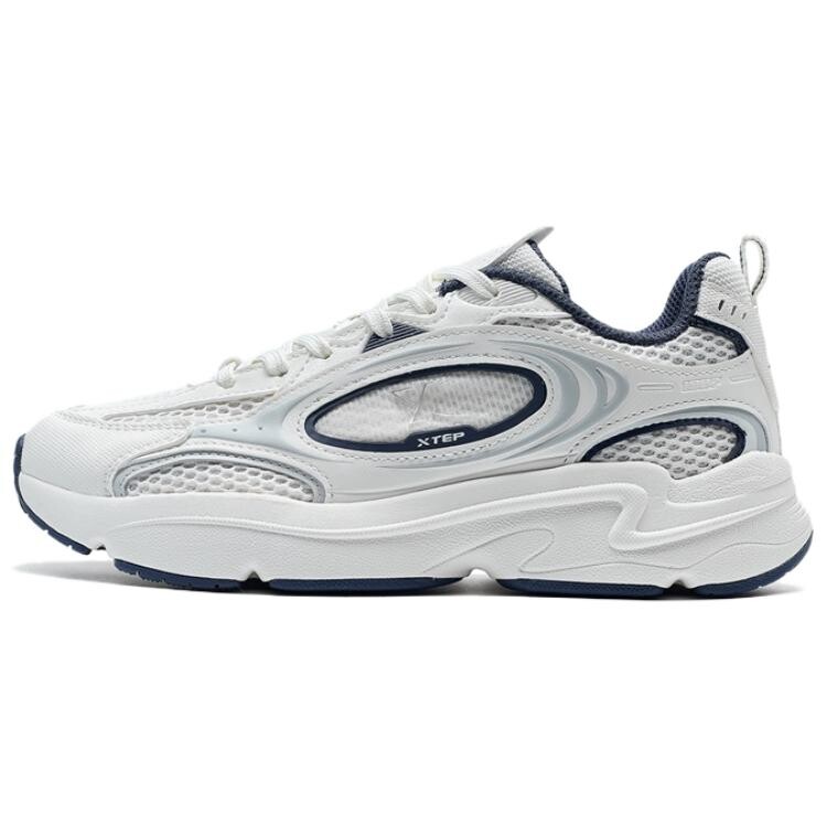 

Кроссовки XTEP Lifestyle Shoes Women's Low-top Sail White/dark Blue, белый/темно-синий