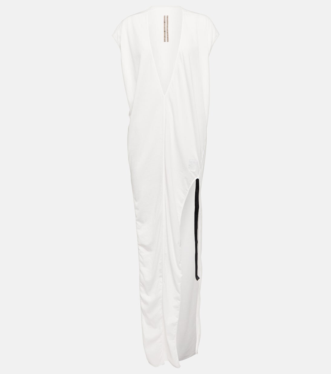 

Платье макси из хлопкового джерси Rick Owens, белый
