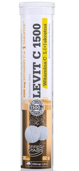 Витамин С в шипучих таблетках Levit C 1500mg, 20 шт цена и фото