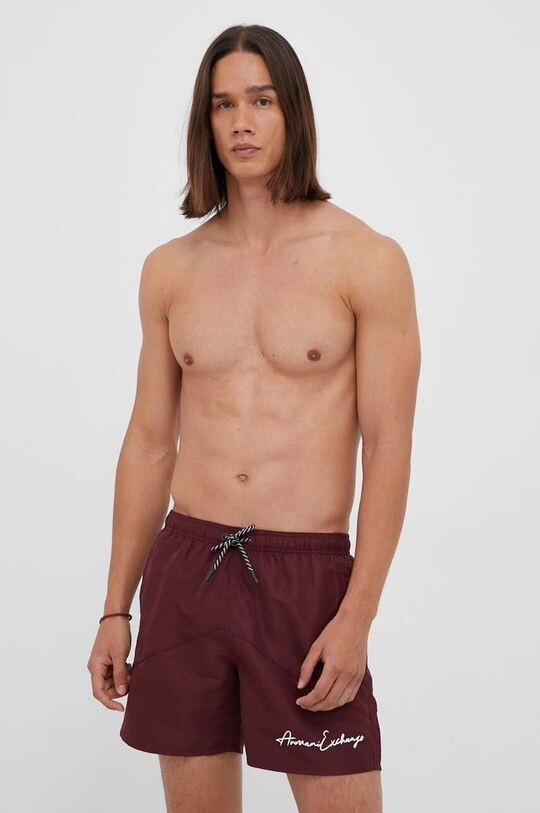 

Плавки-шорты Armani Exchange, бордовый