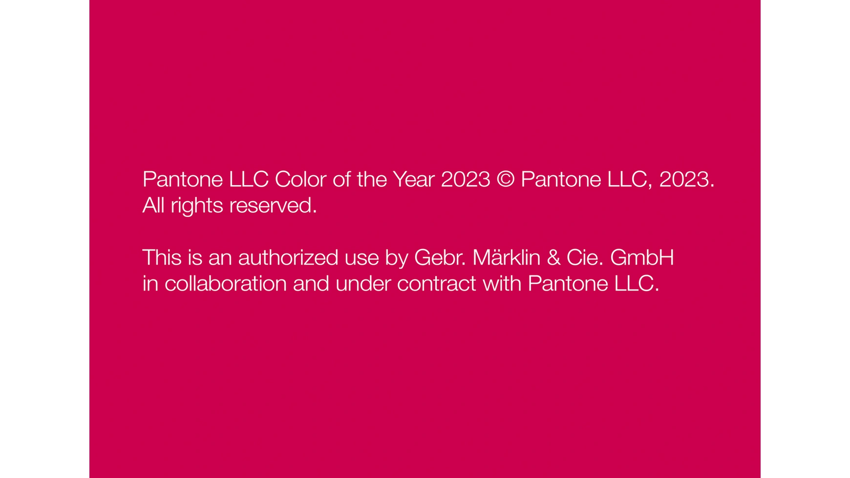 Цвет универсала 2023 года по версии pantone Märklin