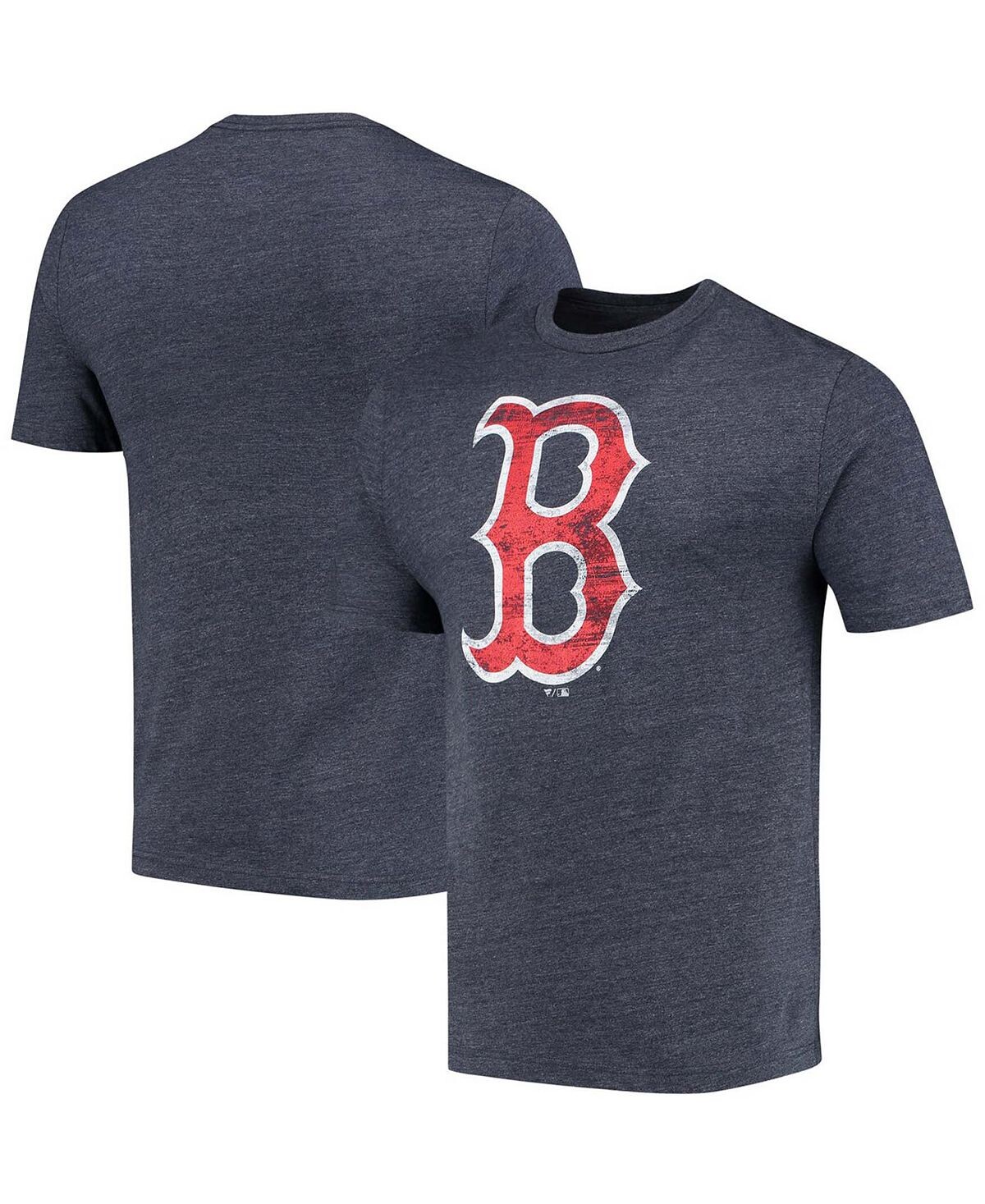 

Мужская темно-синяя футболка Tri-Blend с официальным логотипом Boston Red Sox Weathered Fanatics, Синий