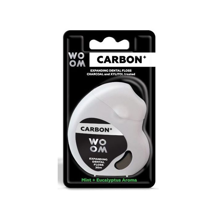 Набор косметики Carbon+ Hilo Dental Woom, 1 unidad набор косметики carbon colutorio de carbón efecto blanqueante woom 500 ml