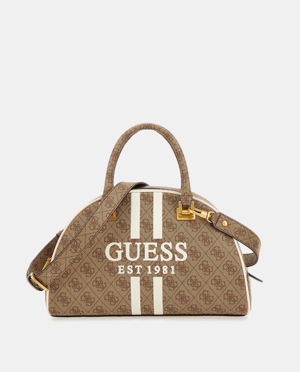 

Большая бежевая сумка Mildred с логотипом Guess, бежевый