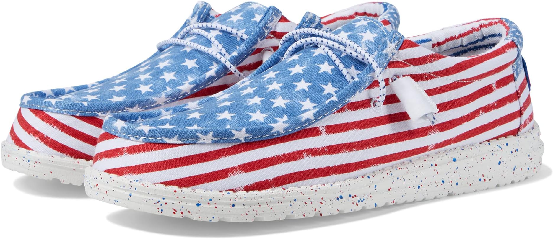 Кроссовки Wally Patriotic Slip-On Casual Shoes Hey Dude, цвет Stars and Stripes 1pcs usa stars and stripes magnetic closure golf mallet putter cover waterproof pu leather golf headcover american eagle