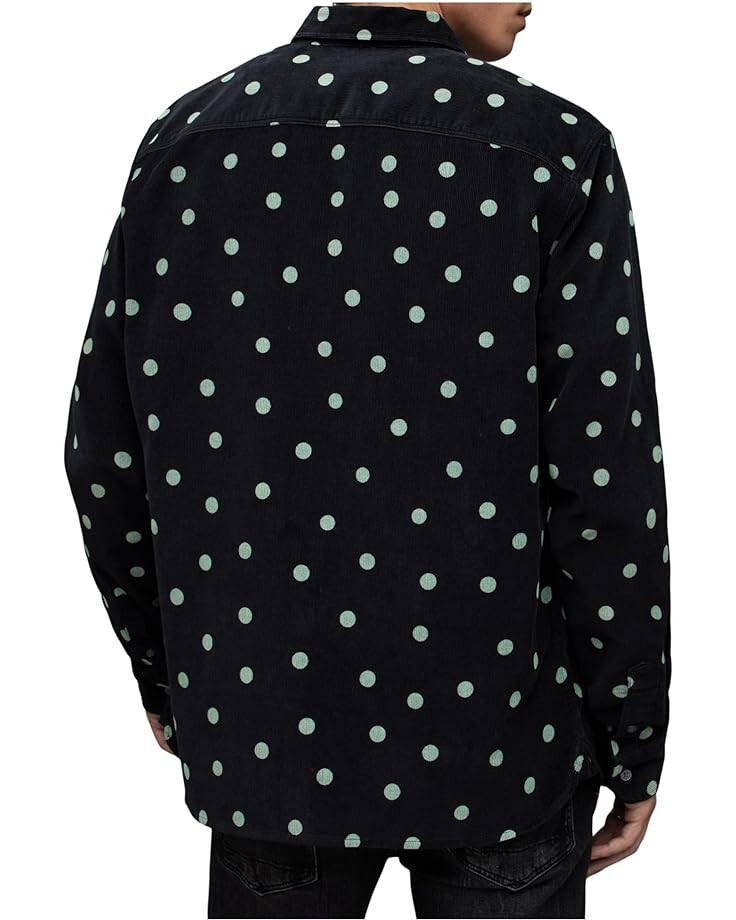 

Рубашка AllSaints Ocular Long Sleeve Shirt, черный