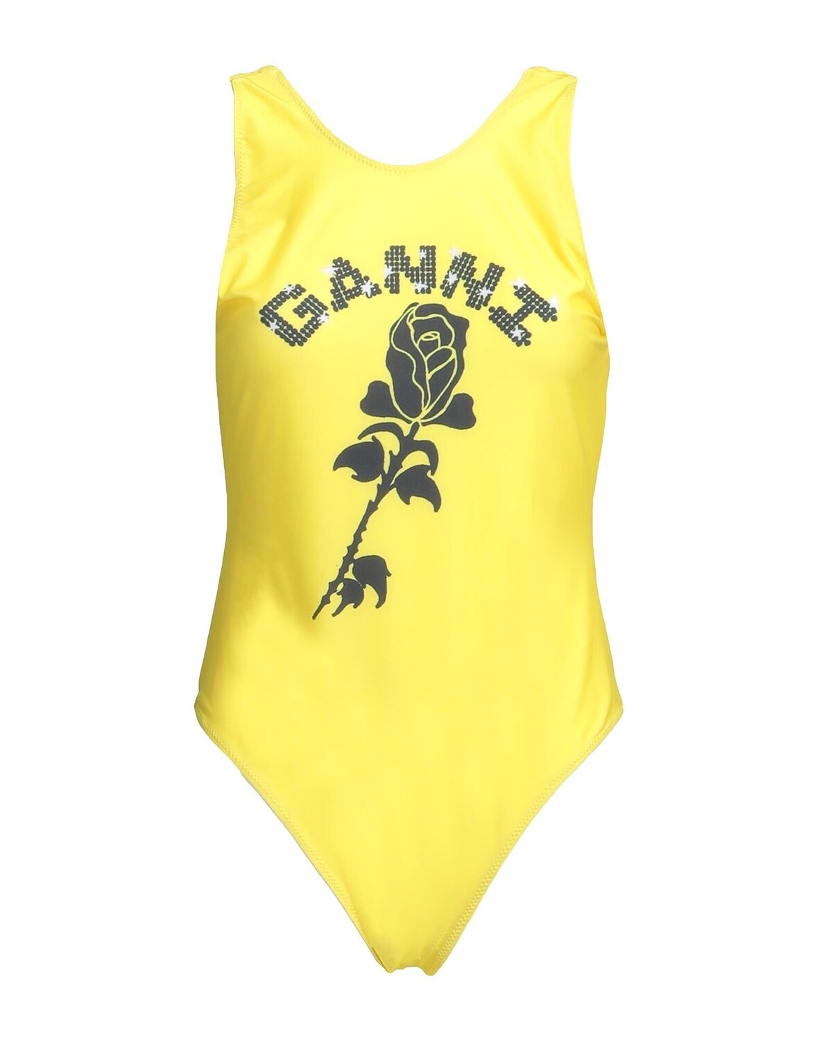 

Цельный купальник Ganni, желтый