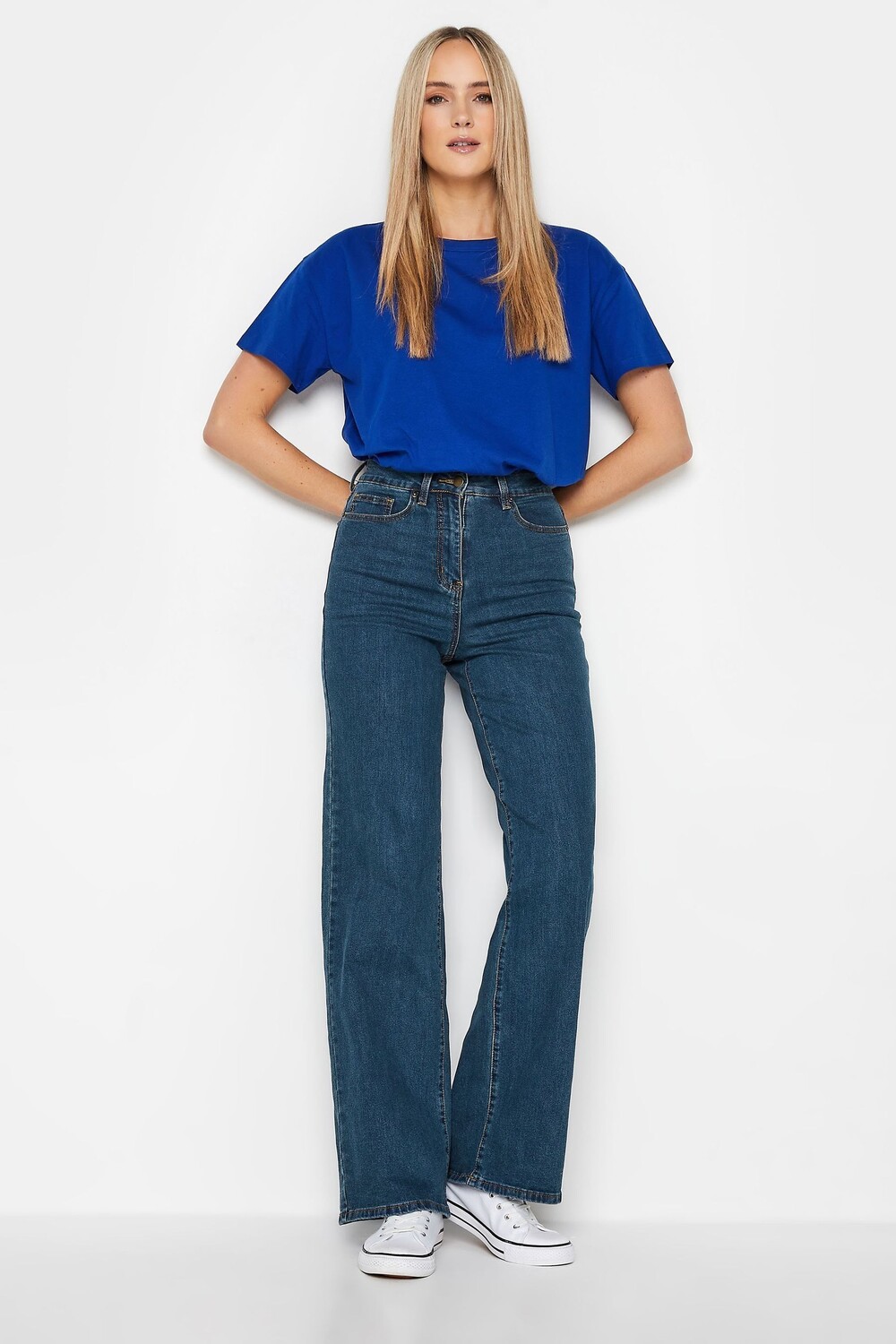 Длинные джинсы Sally Bea с широкими штанинами Long Tall Sally, синий ...