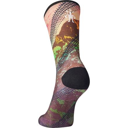 

Носки Cycle Zero Cushion Mountain Print Crew женские Smartwool, цвет Bright Coral
