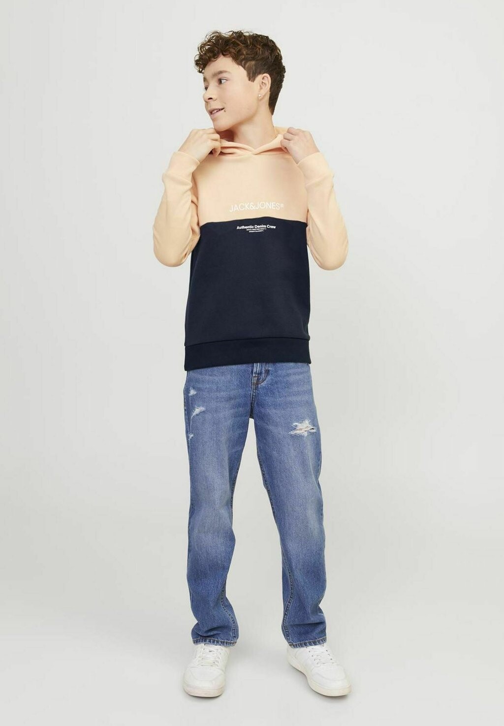 

Толстовка COLOUR BLOCKING Jack & Jones Junior, цвет apricot ice