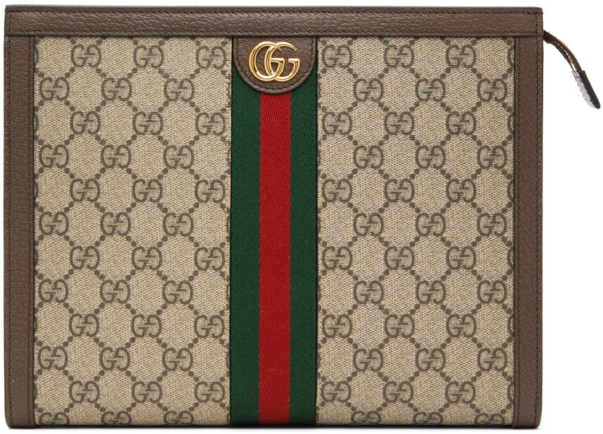 

Бежевый клатч-офидия Gucci