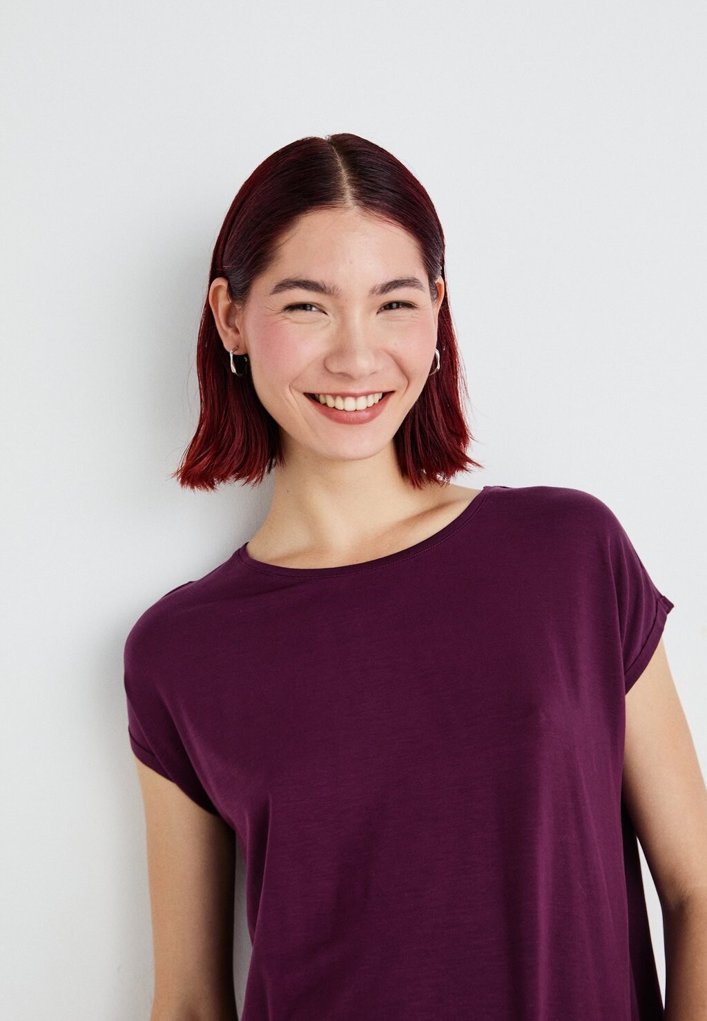 

Базовая футболка VMAVA PLAIN NOOS Vero Moda, Бордо