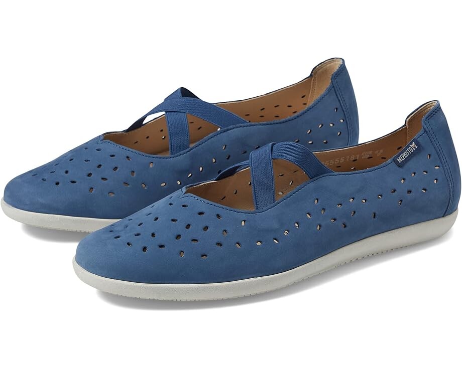 

Туфли на плоской подошве Mephisto Karla Perf, цвет Denim Nubuck