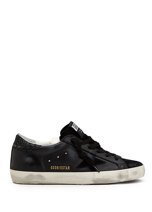 

Черные женские кожаные кроссовки sstar Golden Goose