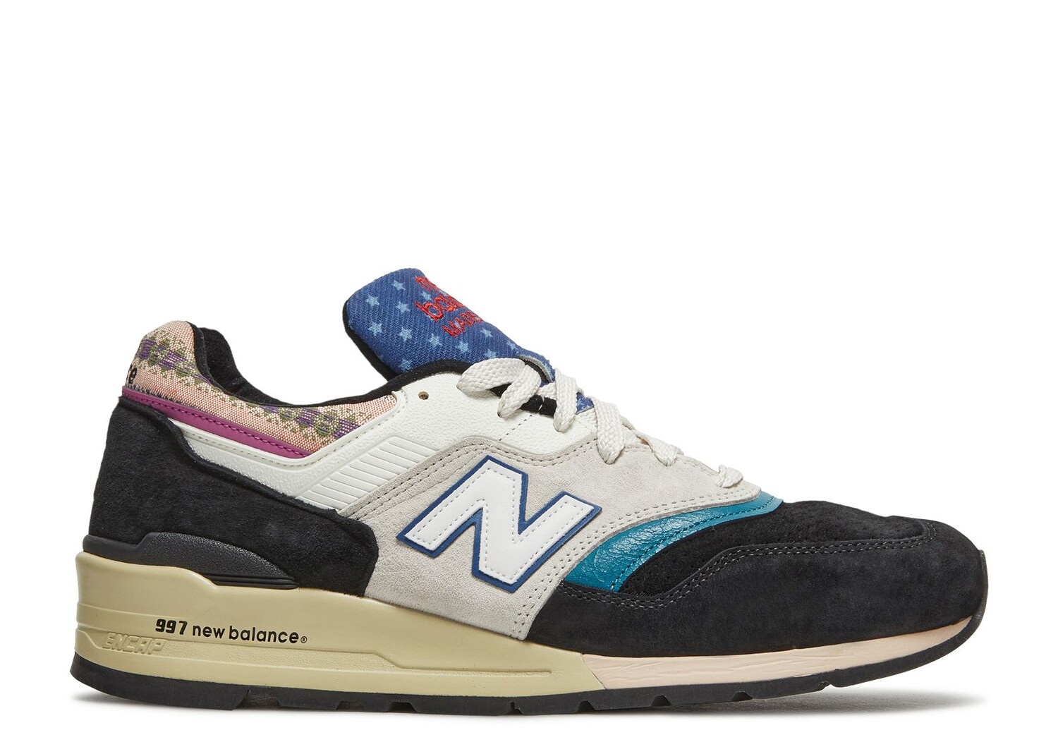 

Кроссовки New Balance 997 'Patchwork', разноцветный, Серый