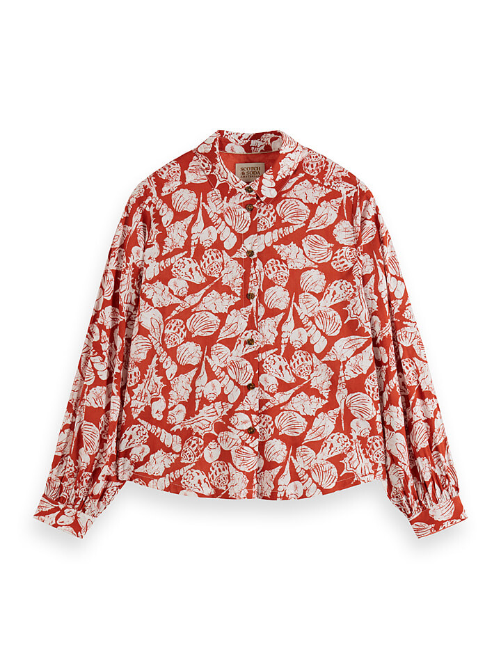 

Блуза Scotch & Soda, цвет rot/weiß
