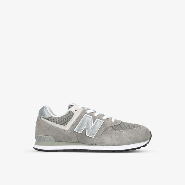 

574 Evergreen замшевые низкие кеды с вышитым логотипом 11 лет New Balance, серый