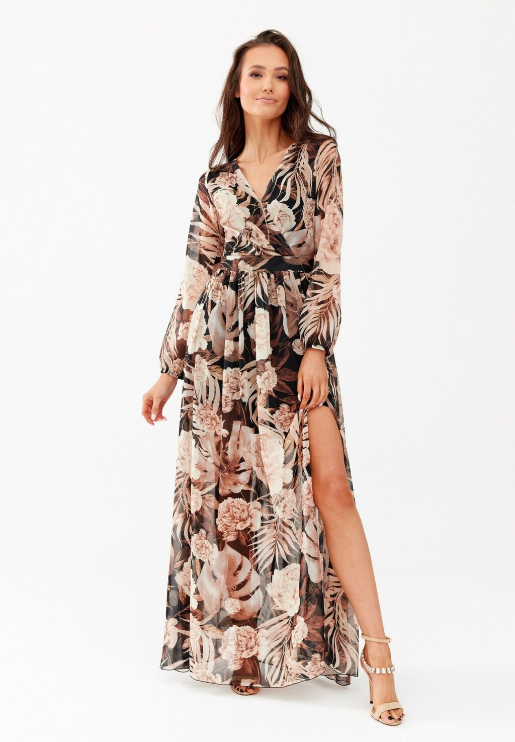 

Длинное платье Roco Fashion, мультиколор