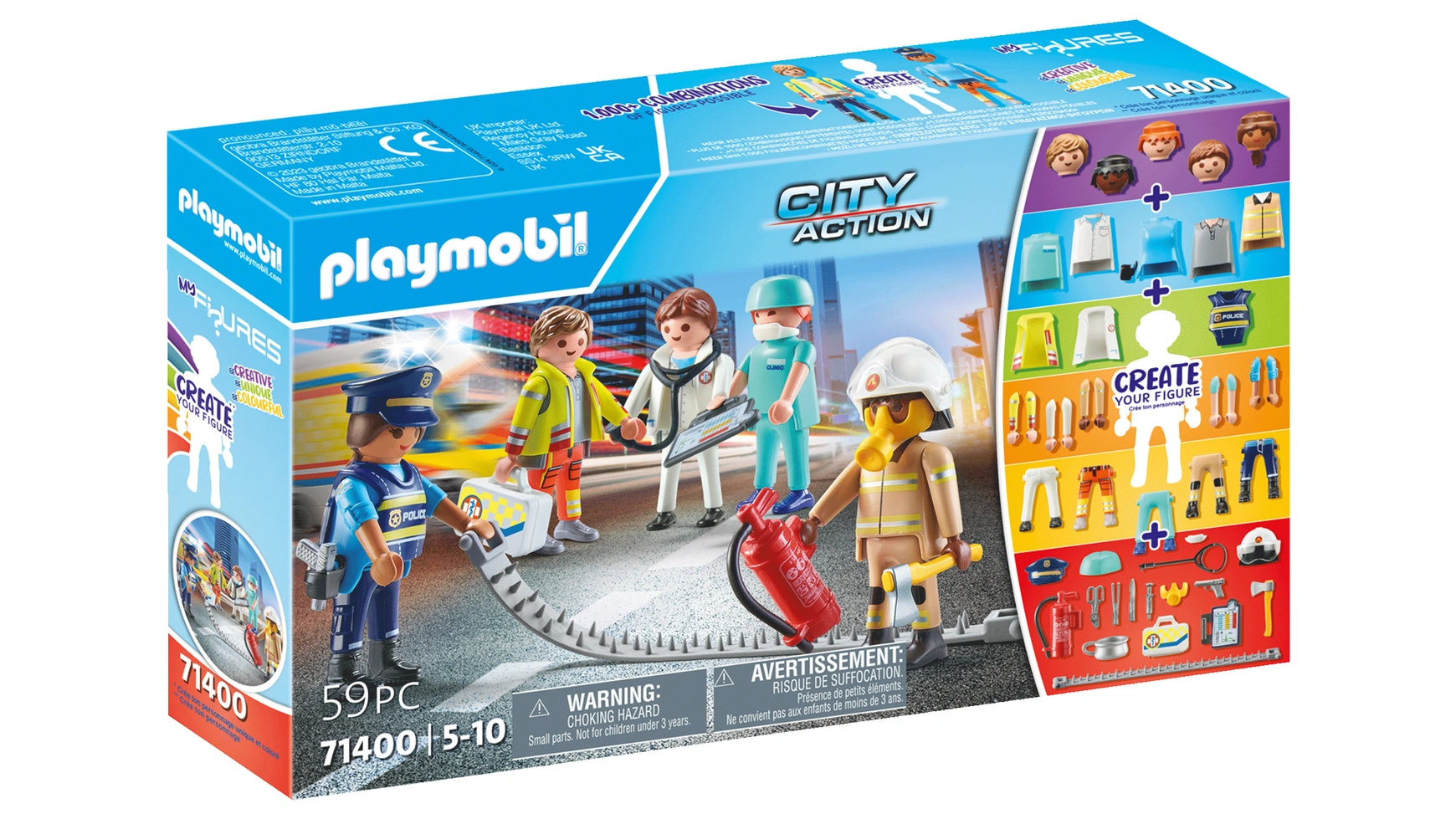 City action мои фигурки: спасение Playmobil playmobil конструктор арт 71156 everyday heroes герои повседневности