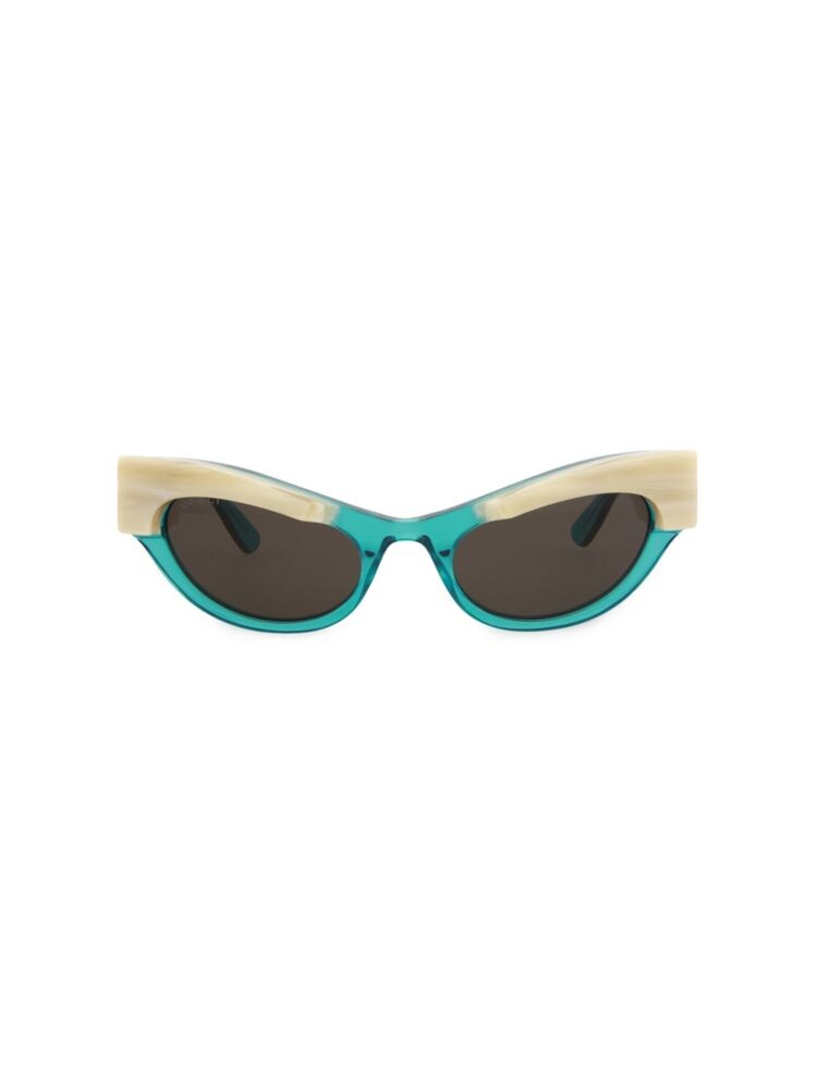 

Солнцезащитные очки «кошачий глаз» 52 мм Gucci, цвет Light Blue