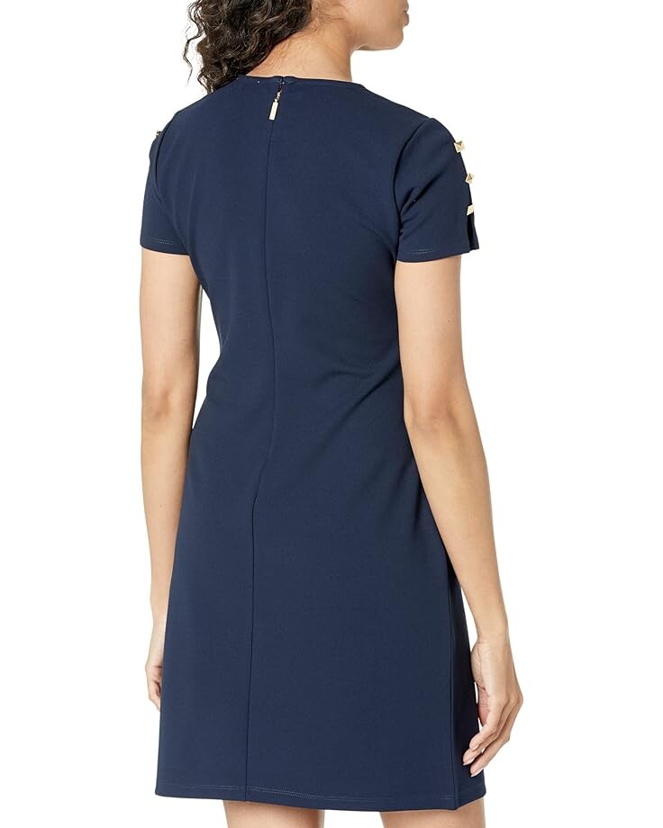

Платье Michael Kors Pyramid Button Dress, цвет Midnight Blue