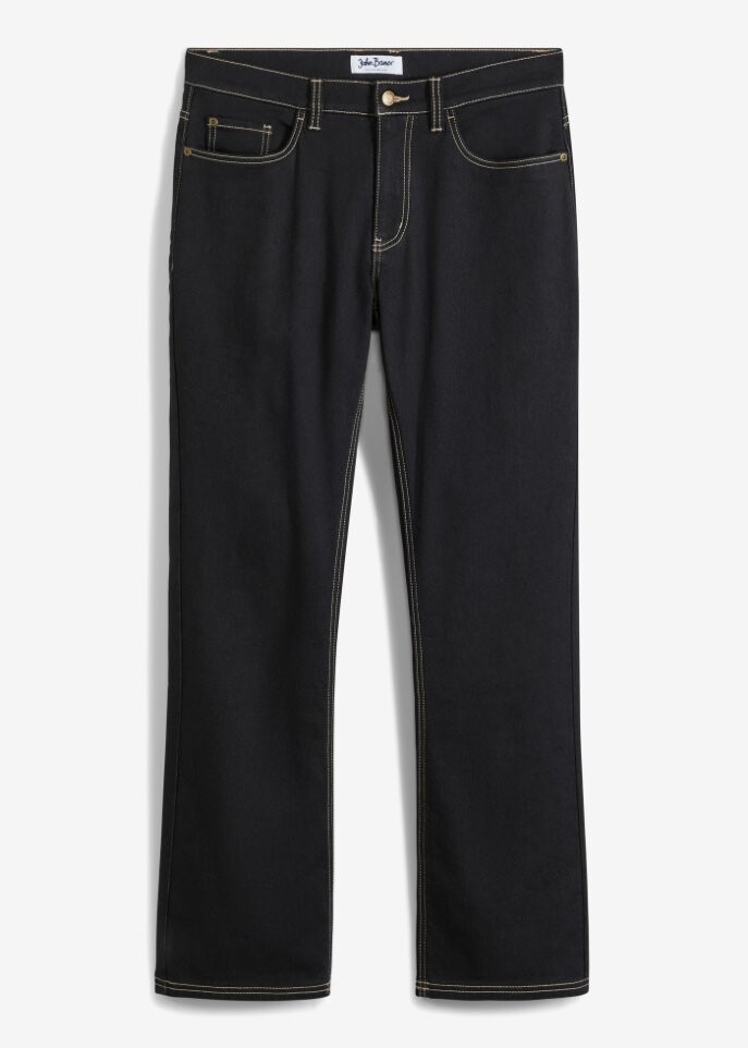 

Джинсы стандартного кроя из термоэластичной ткани bootcut John Baner Jeanswear, черный