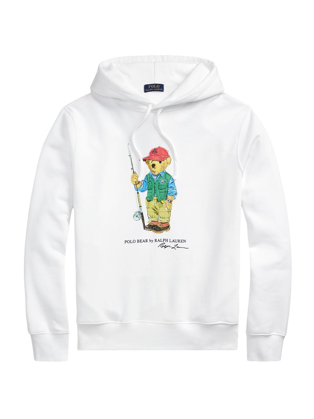 

Худи из смесового хлопка с логотипом медведя Polo Ralph Lauren, белый