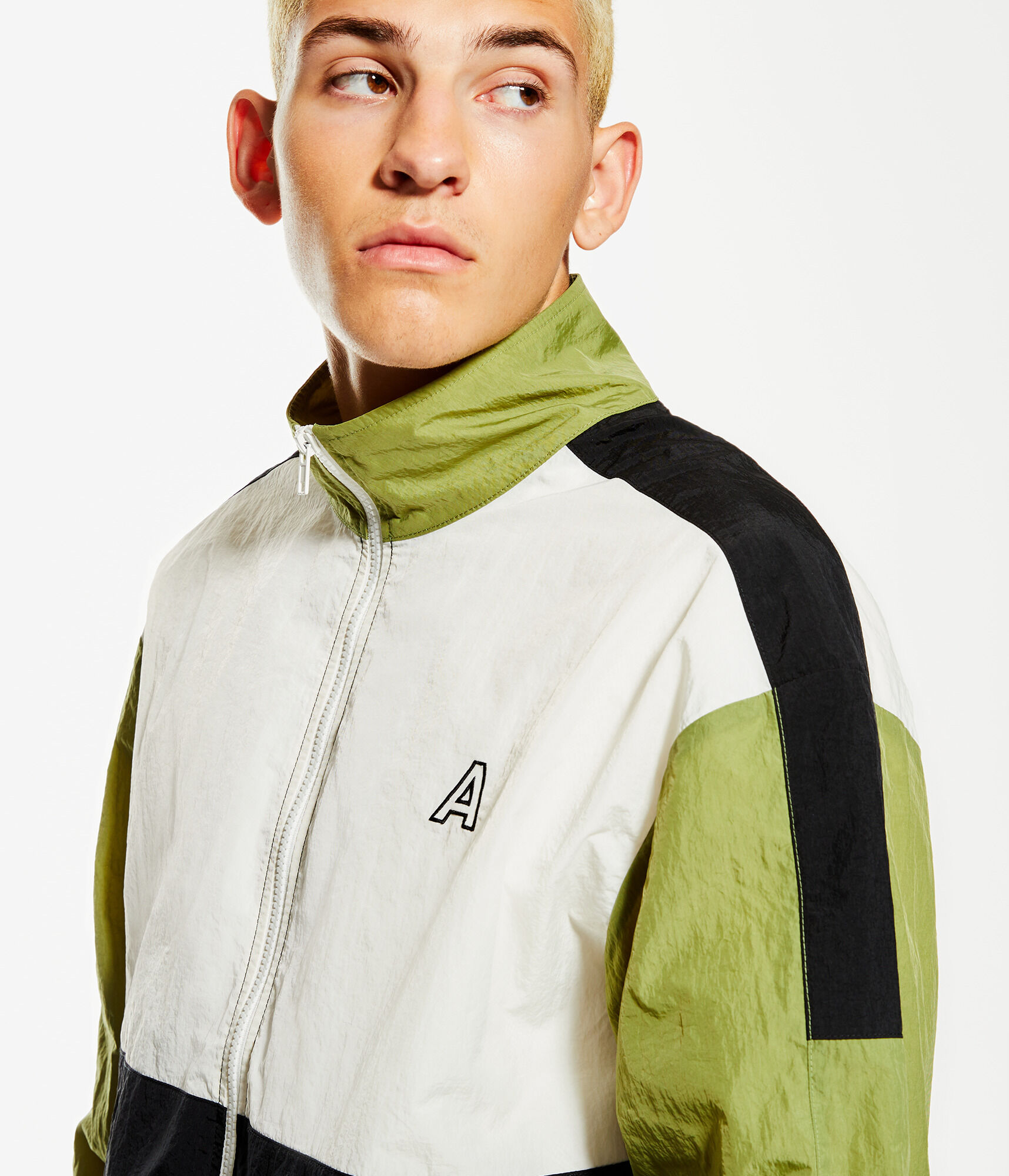 Спортивная куртка с цветными блоками Aeropostale, зеленый