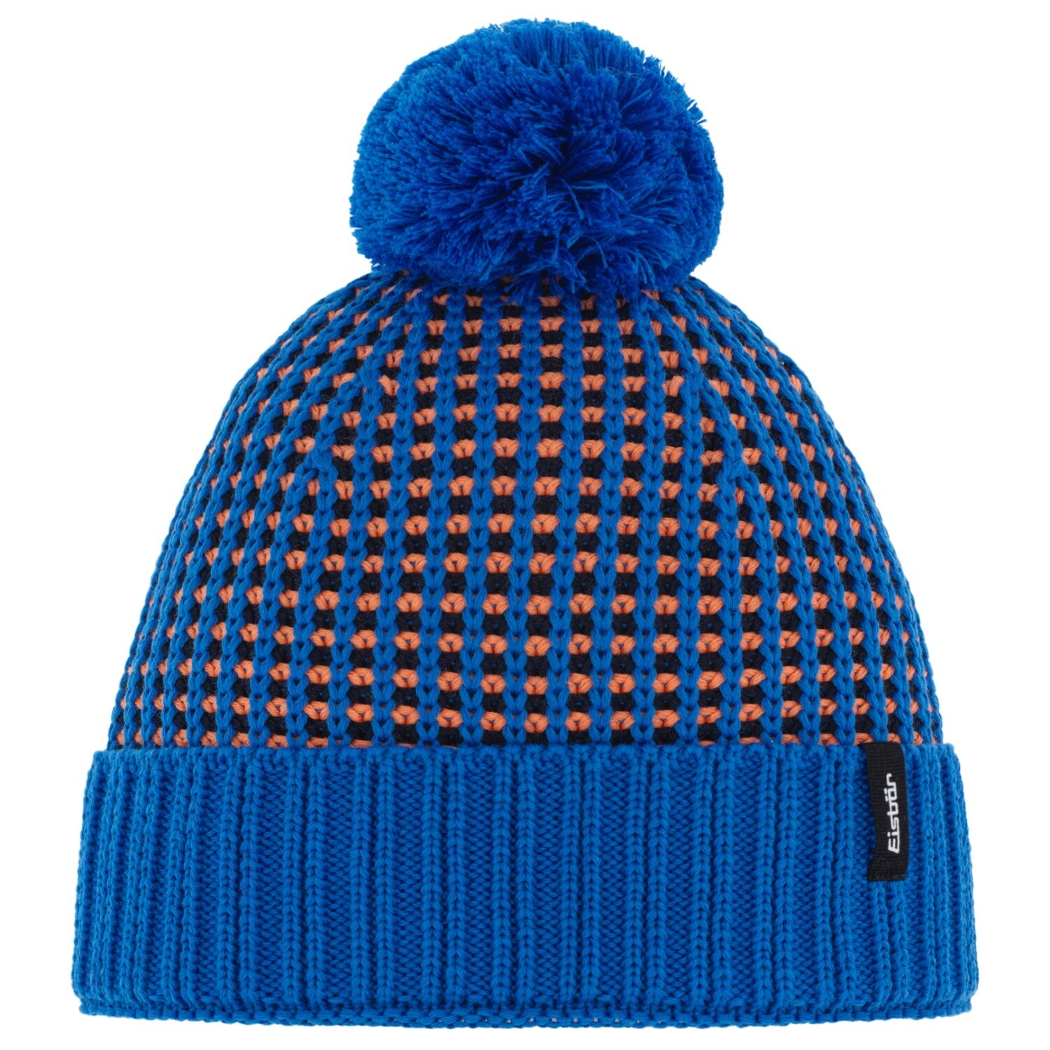 

Шапка Eisbär Flow Pompon RL, цвет Medium Blue/Coral Blaze/Night Sky