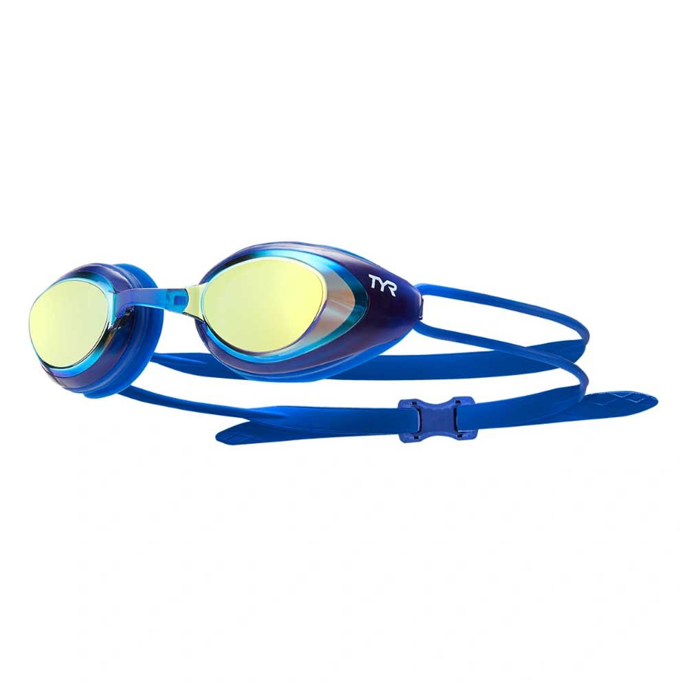 Очки для плавания TYR Blackhawk Mirrored Racing, синий очки для плавания black hawk racing tyr зеленый