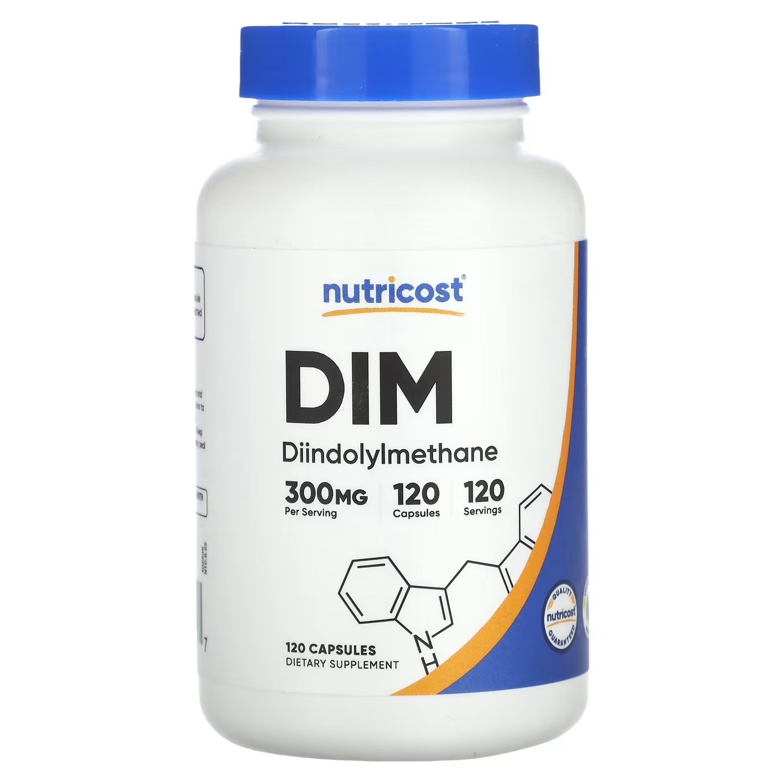 Дииндолилметан Nutricost DIM 300 мг, 120 капсул пищевая добавка nutricost биотин 240 капсул