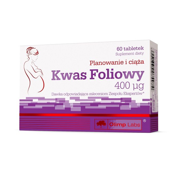 kwas litewski 0 5l Olimp Kwas Foliowy 400 mcg таблетки фолиевой кислоты, 60 шт.