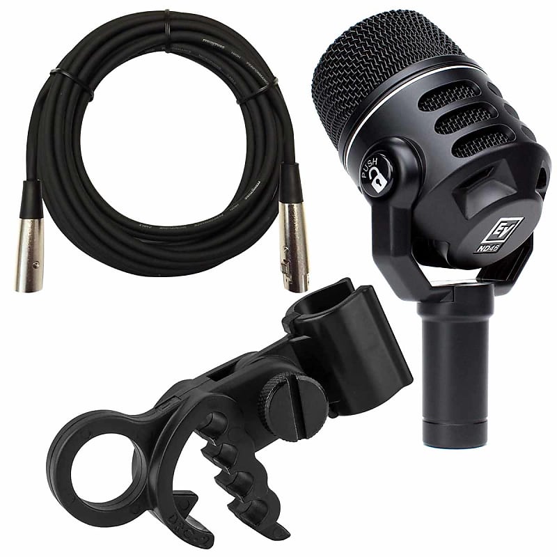 Динамический микрофон Electro-Voice ND46 Supercardioid Dynamic Microphone with Pivoting Head electro voice tx1122