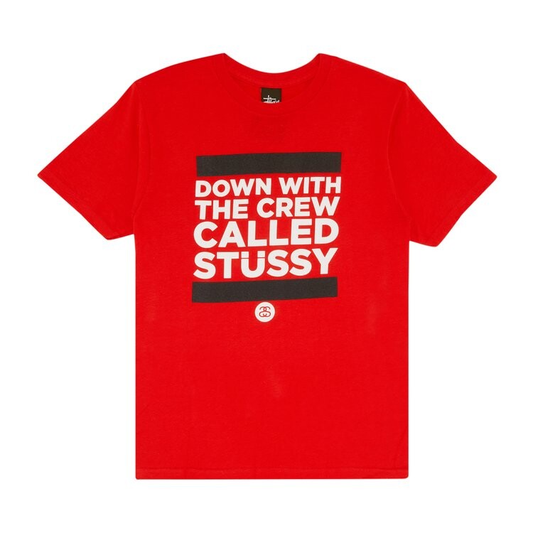 

Футболка Stussy Down With The Crew 'Red', красный