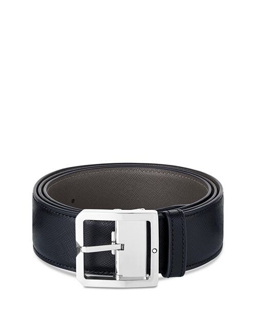 

Мужской двусторонний кожаный ремень Montblanc, цвет Gray