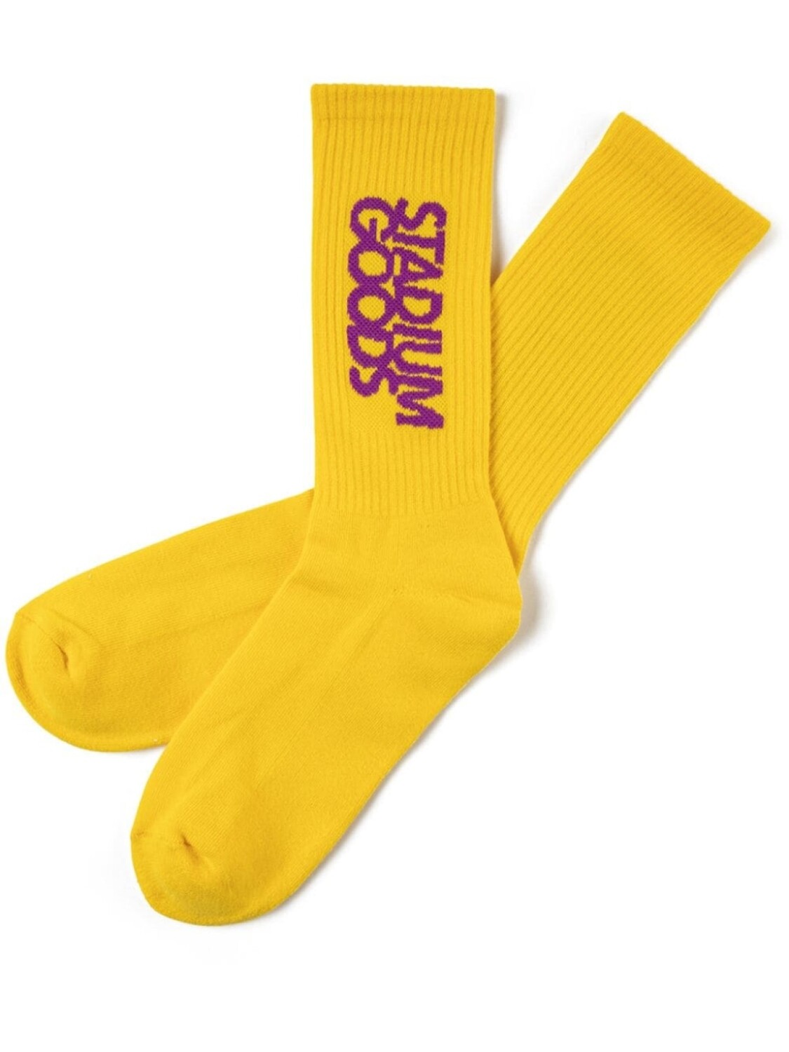 

STADIUM GOODS носки с вышитым логотипом, желтый