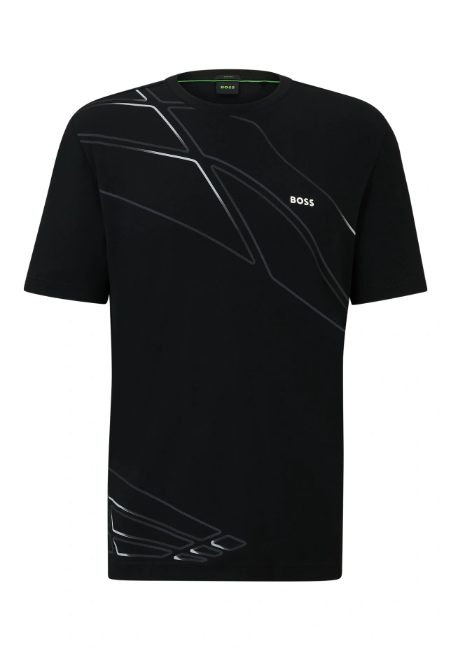 

Футболка tee 10 стандартного кроя Boss, черный