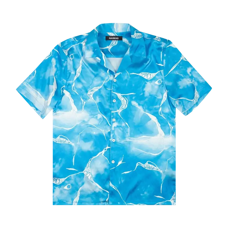 

Рубашка Nahmias Miracle Tie Dye Silk 'Blue', синий