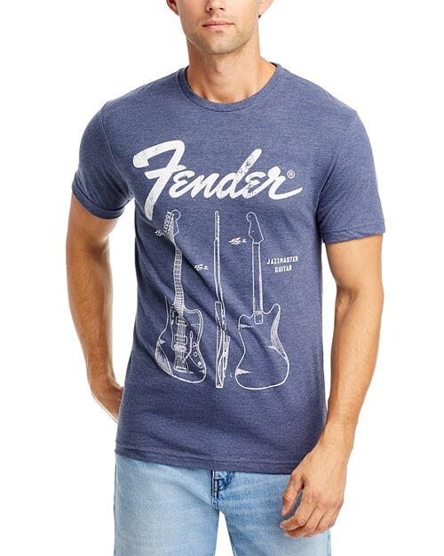 

Футболка с рисунком Fender Jazz Master Philcos, цвет Gray
